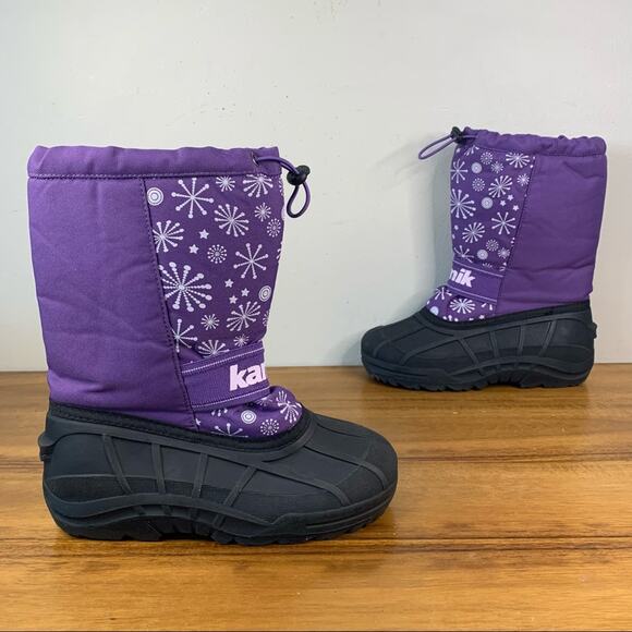 Kamik Kids Icetrack Waterproof Snow Boot Size 5 - Picture 1 of 10